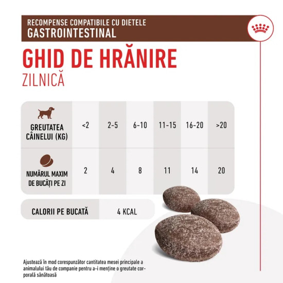 Royal Canin Gastrointestinal Snacks – Recompense Funcționale pentru Câini cu Probleme Digestive, 230 g
